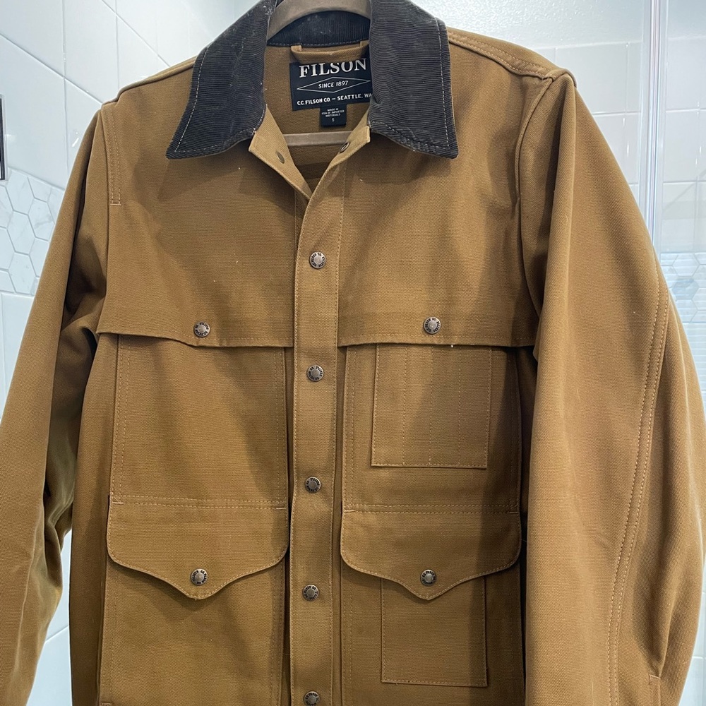Filson Tan Canvas Cruiser Jacket